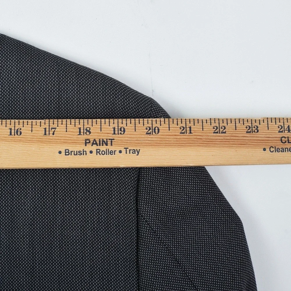Vtg Karl Lagerfeld Paris Men's Wool Blazer‎ Suit Jacket Charcoal Gray 42 R READ